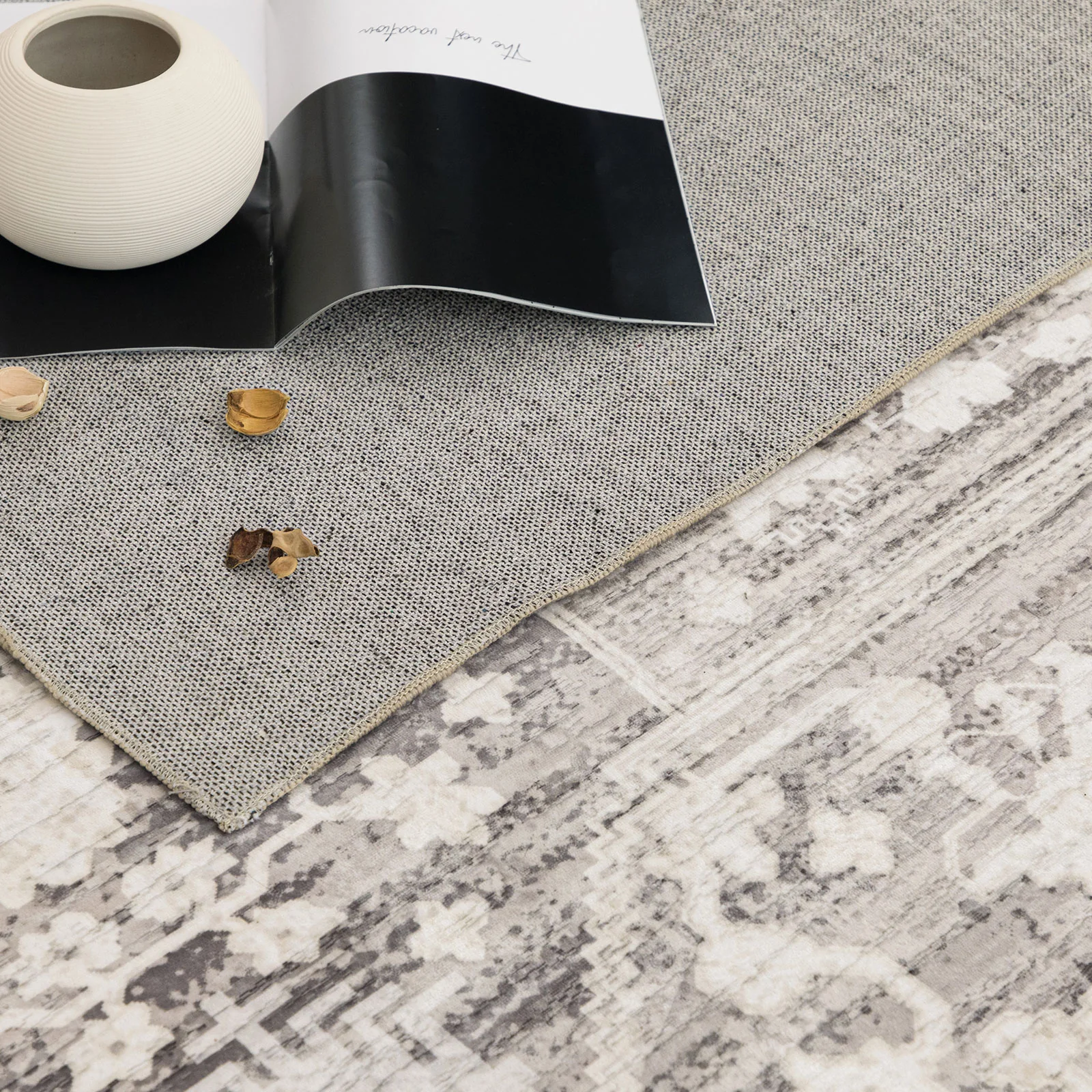 Beige Runner Plush Traditional Carpet Machine Washable Hallway Rugs 80x300cm - Image 7