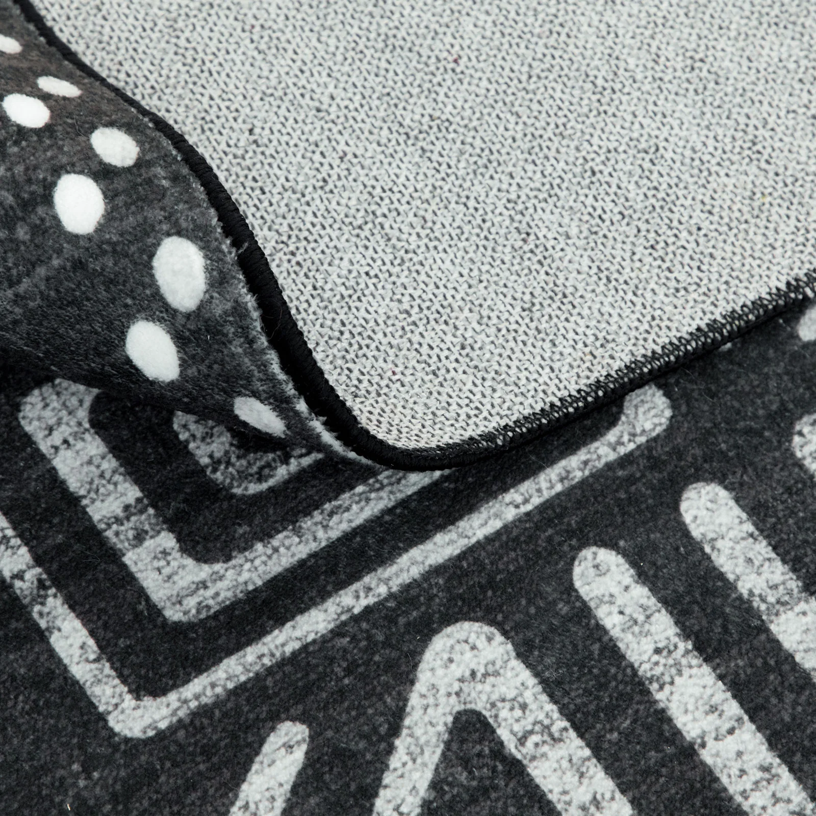 Clearance Charcoal Black Hallway Runner Soft Plush Modern Corridor Runners Machine Washable Rug 80x300cm - Image 5