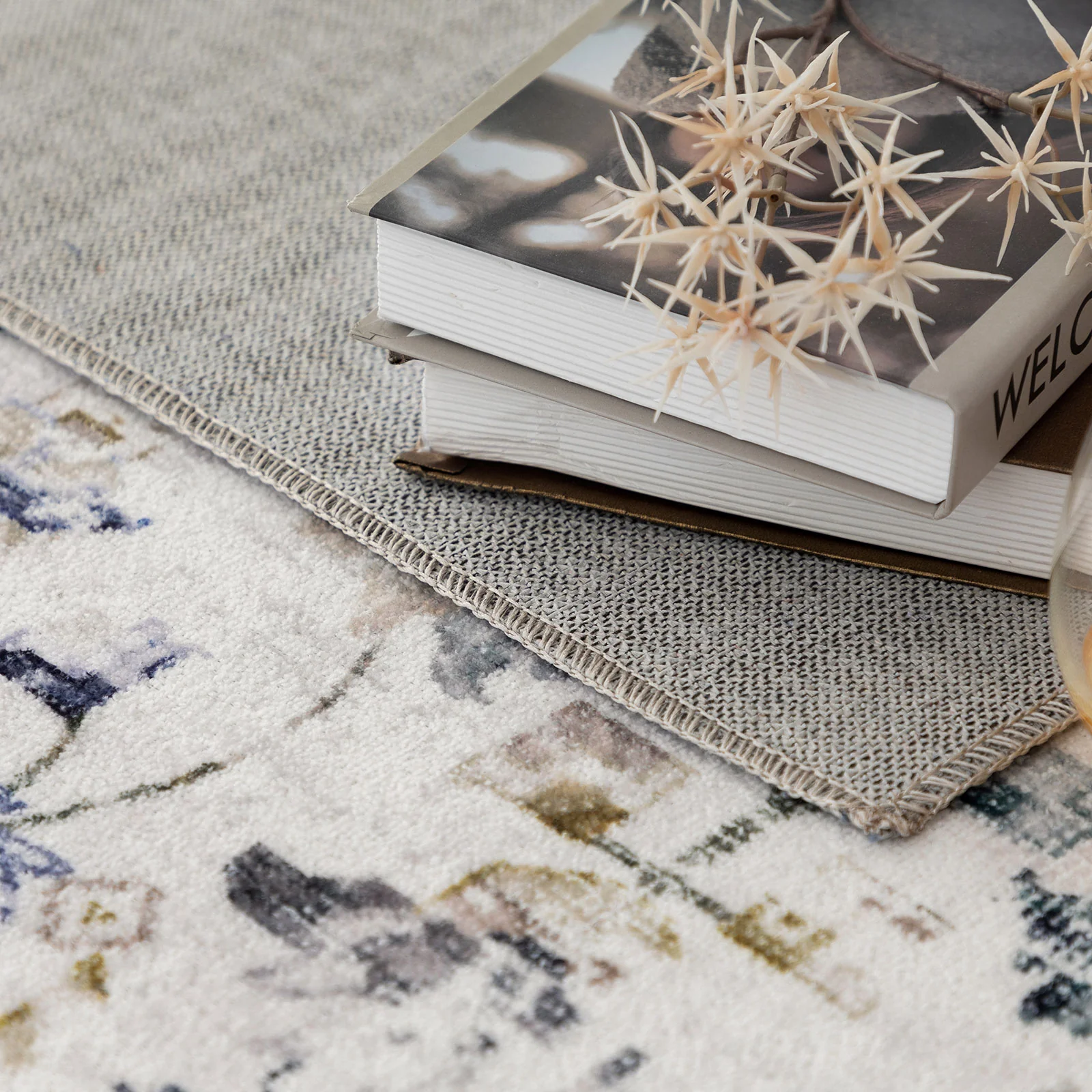 Extra Large Floor Rug Blue Ivory Allover Distressed Machine Washable Carpet Runner Rugs Washable - Image 16