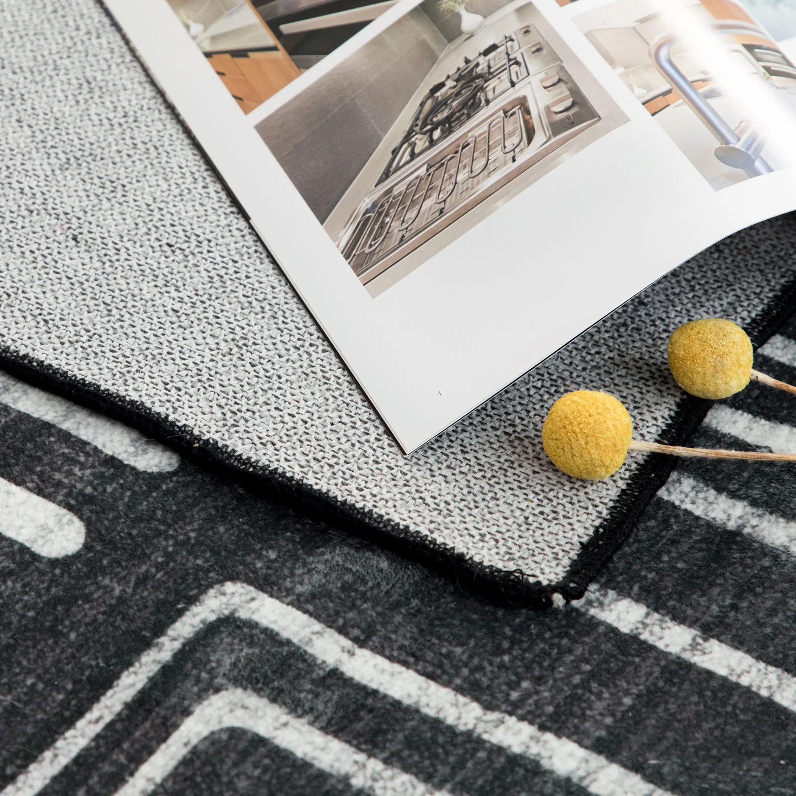 Clearance Extra Large Area Rug Charcoal Black Tribal Moroccan Geometric Non Slip Soft Plush Shaggy Machine Washable Carpet - Image 22