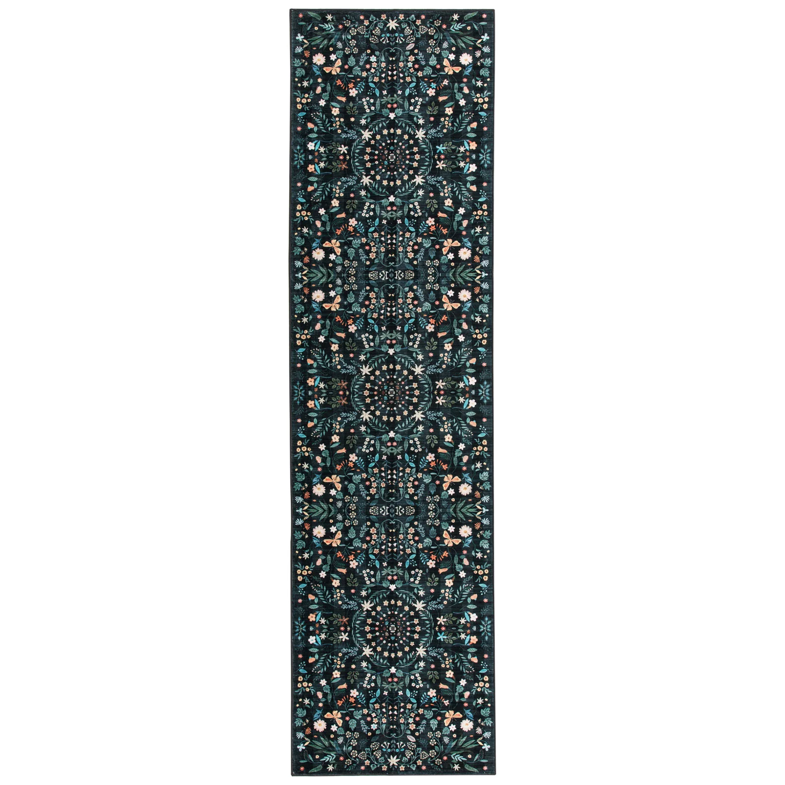 Extra Large Area Rug Charcoal Green Beautiful Mandala Carpet Soft Boho Chic Mat Machine Washable - Image 14