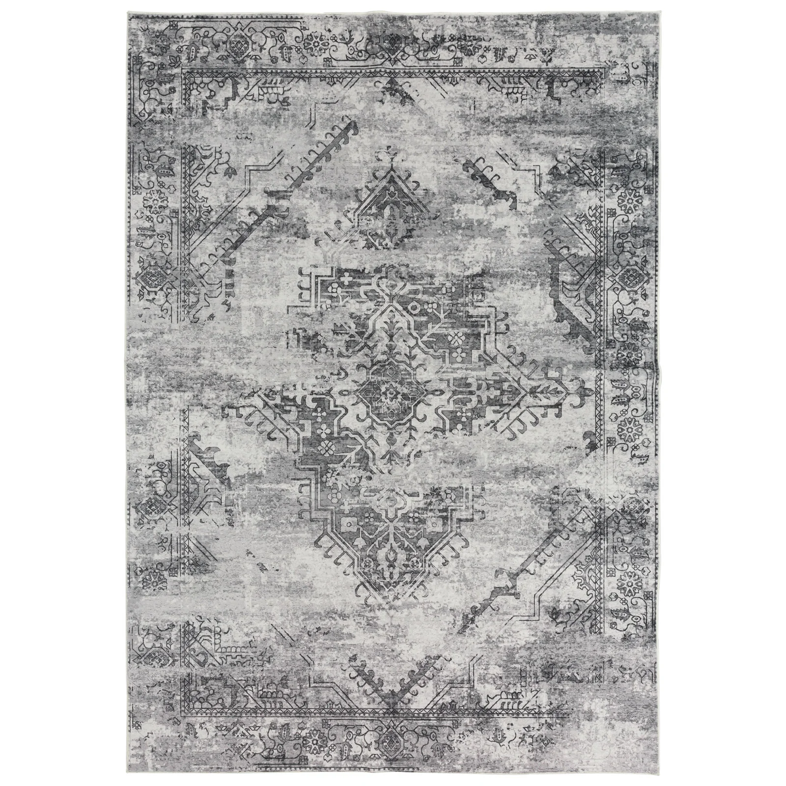 Clearance Extra Large Beautiful Rug Charcoal Black Soft Thick Warm Distressed Vintage Tufted Carpet Shaggy Runners Machine Washable - Image 15