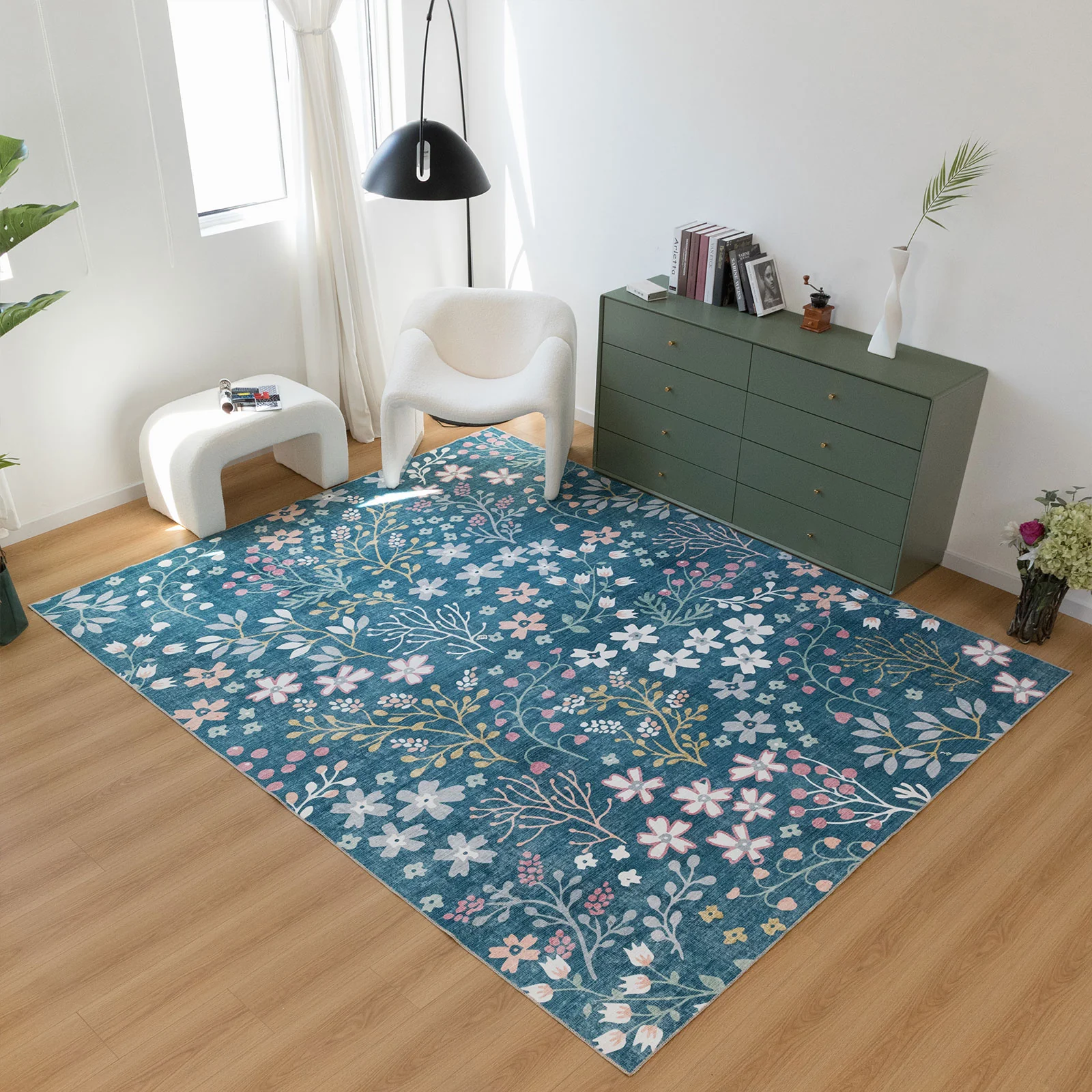 Flash Deal Extra Large Rugs Teal Turquoise Blue Machine Washable Lounges Carpet Corridor Runner Washable - Image 24