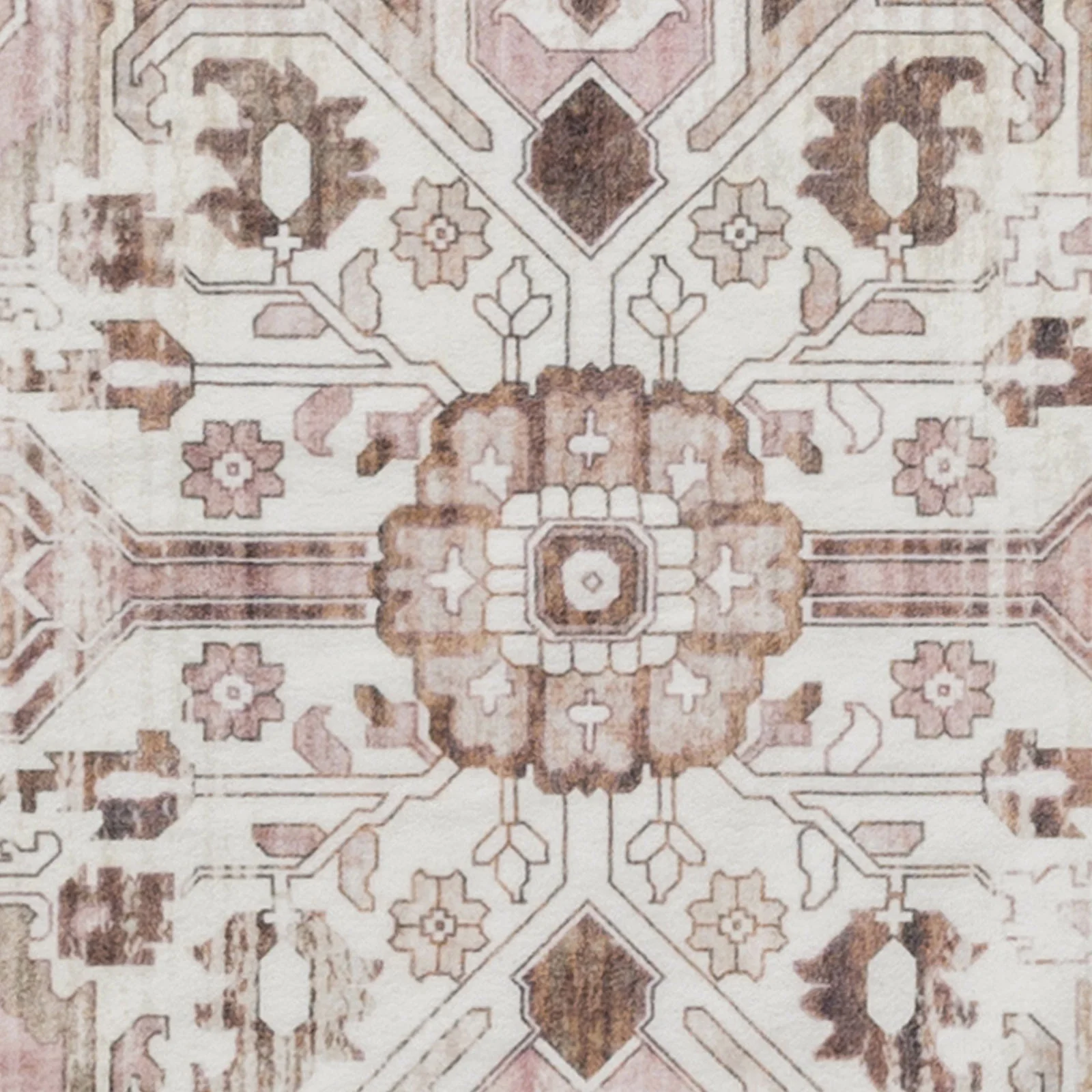 Clearance Extra Large Area Rug Dusty Pink Plush Traditional Carpet Hall Runner Machine Washable - Image 14
