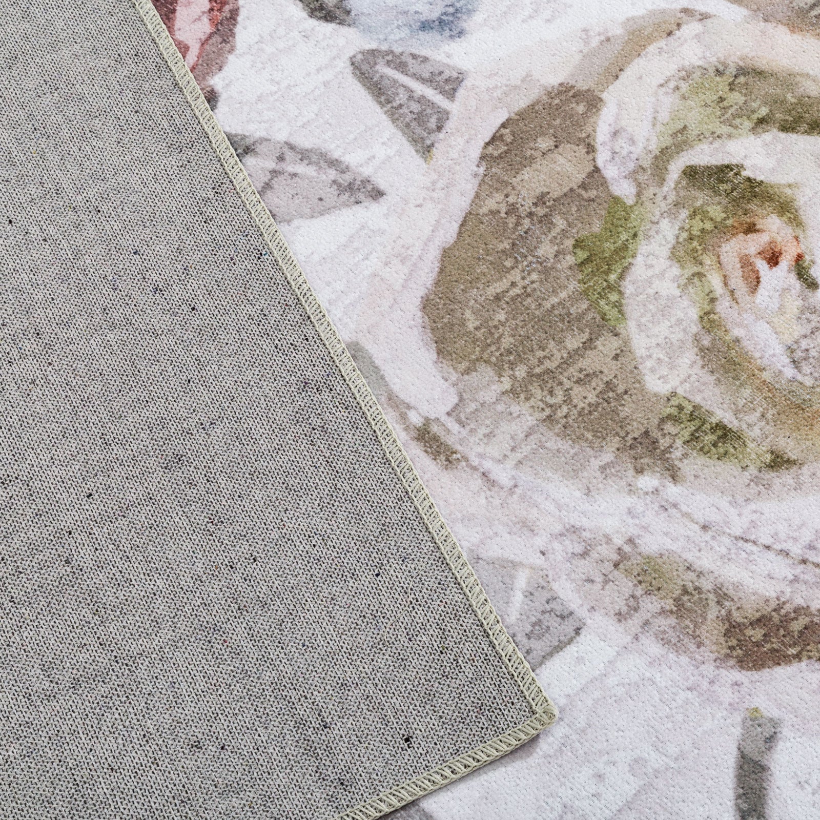 Extra Large Pastel Pink Rug Rose Bloom FLoral Modern Carpet Hallway Runner Rugs Machine Washable - Image 19