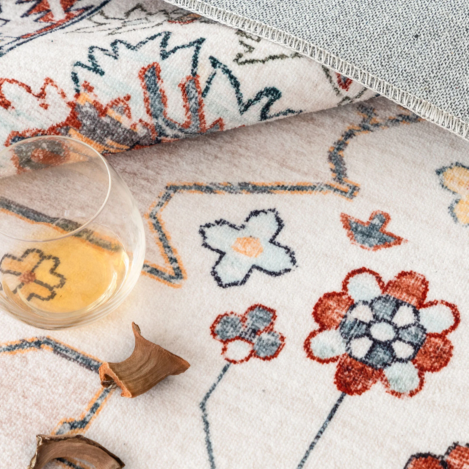 Extra Large Rug Gold Ivory Charming Blossom Medallion Lounges Carpet Runner Rugs Machine Washable - Image 15