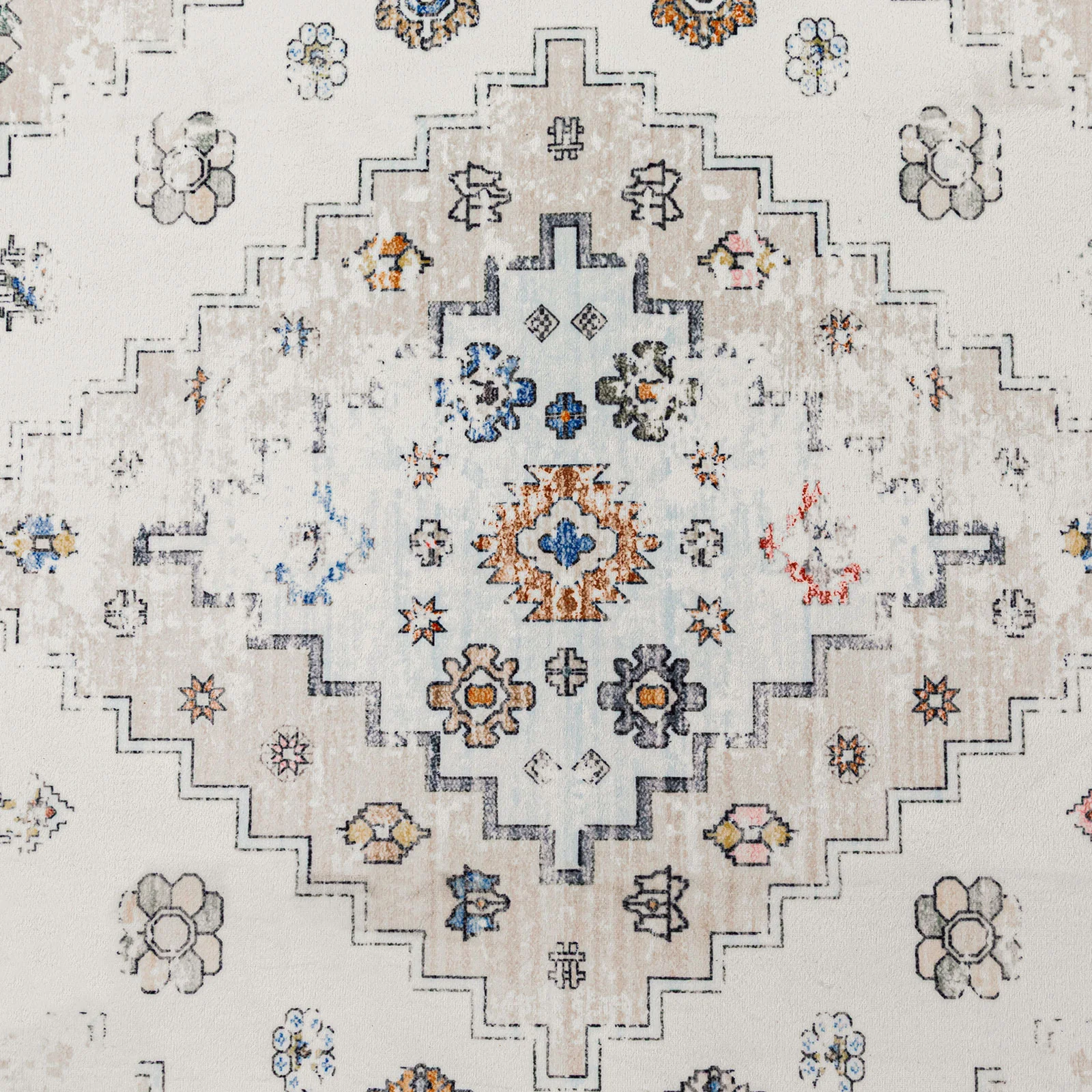 Last 9 PCS Extra Large Floor Rug Beige Diamond Boho Machine Washable Carpet Modern Rugs Mat - Image 20