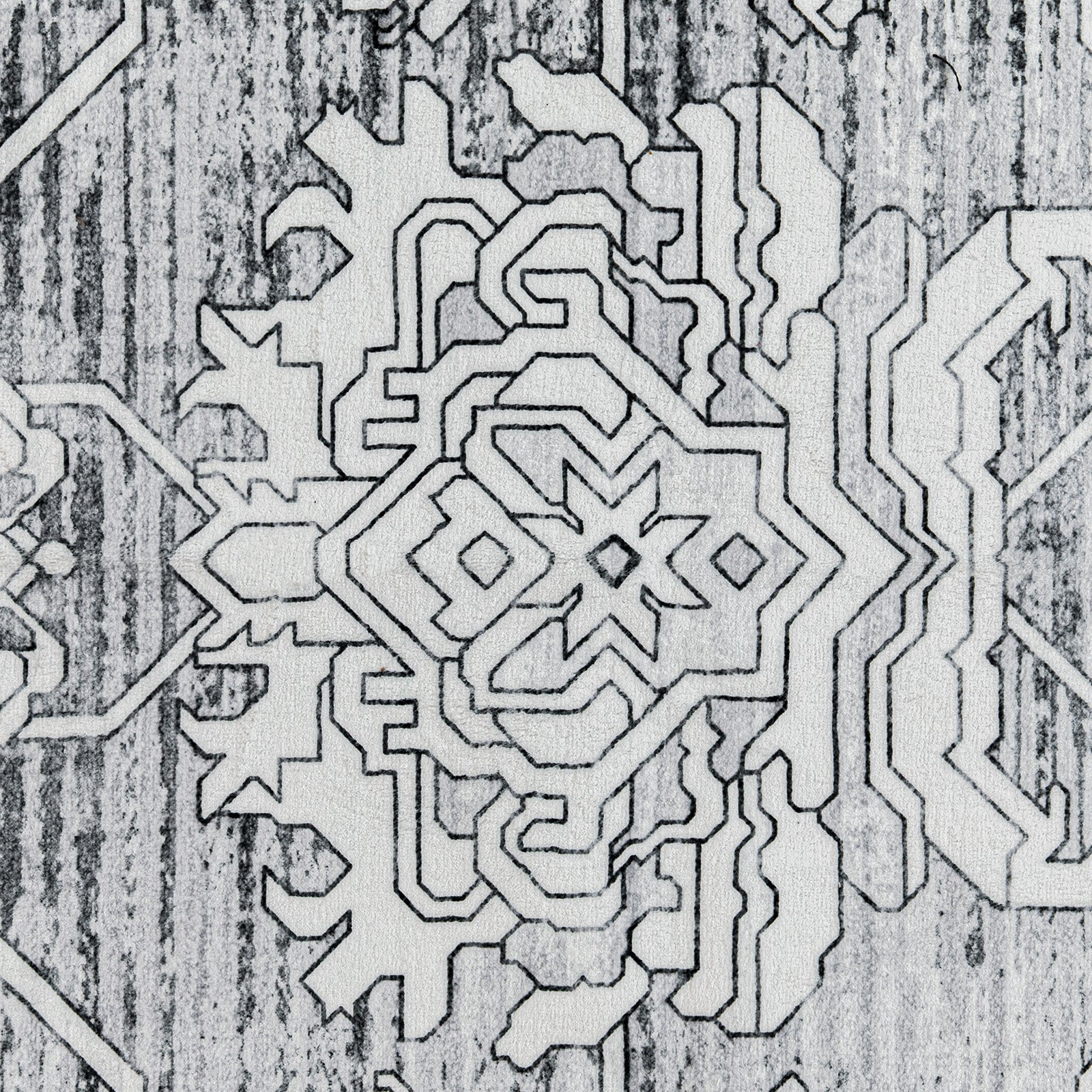 Flash Deal Extra Large Rug Silver Grey Neutral Distressed Lounges Carpet Runner Mat Machine Washable - Image 15