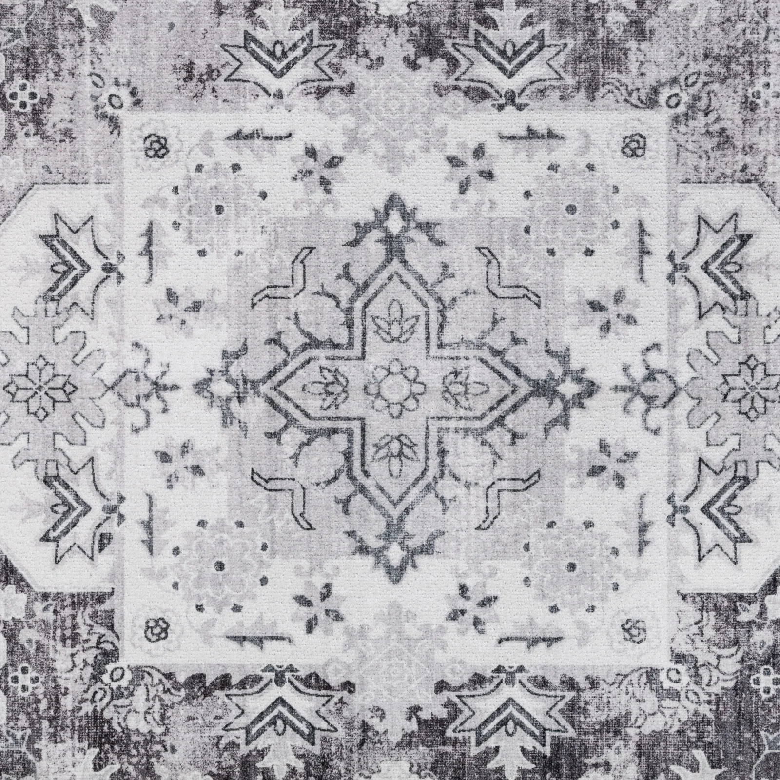 Clearance Extra Large Rugs Light Gray Distressed Allover Carpet  Runner Machine Washable Thick Warm Mat - Image 12