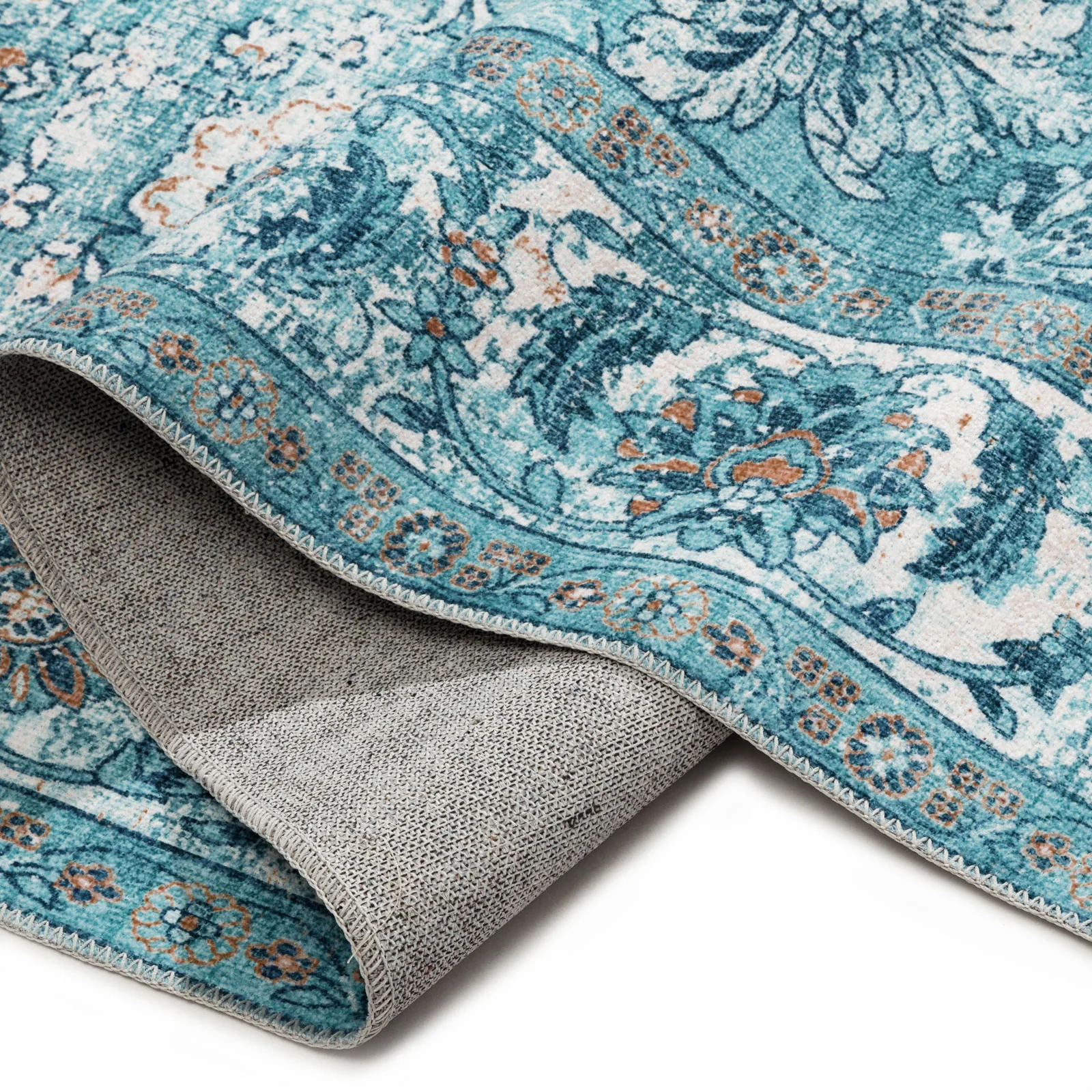 Large Aqua Blue Rugs Soft Allover Traditional Soft Carpet Beautiful Mat Washable ANN02 - Image 12