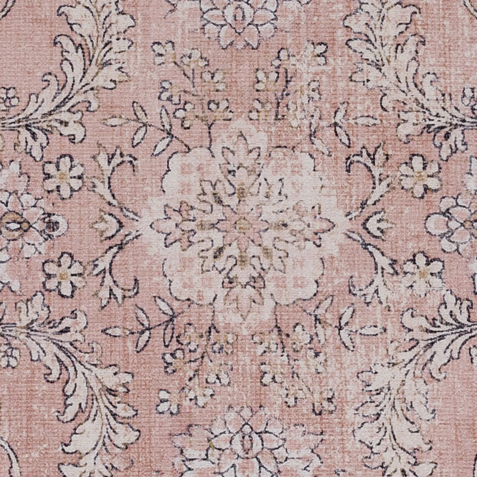 Extra Large Rug Dusty Pink Beautiful Allover Distressed High Traffic Carpet Runner Machine Washable Thicker Pile - Image 7