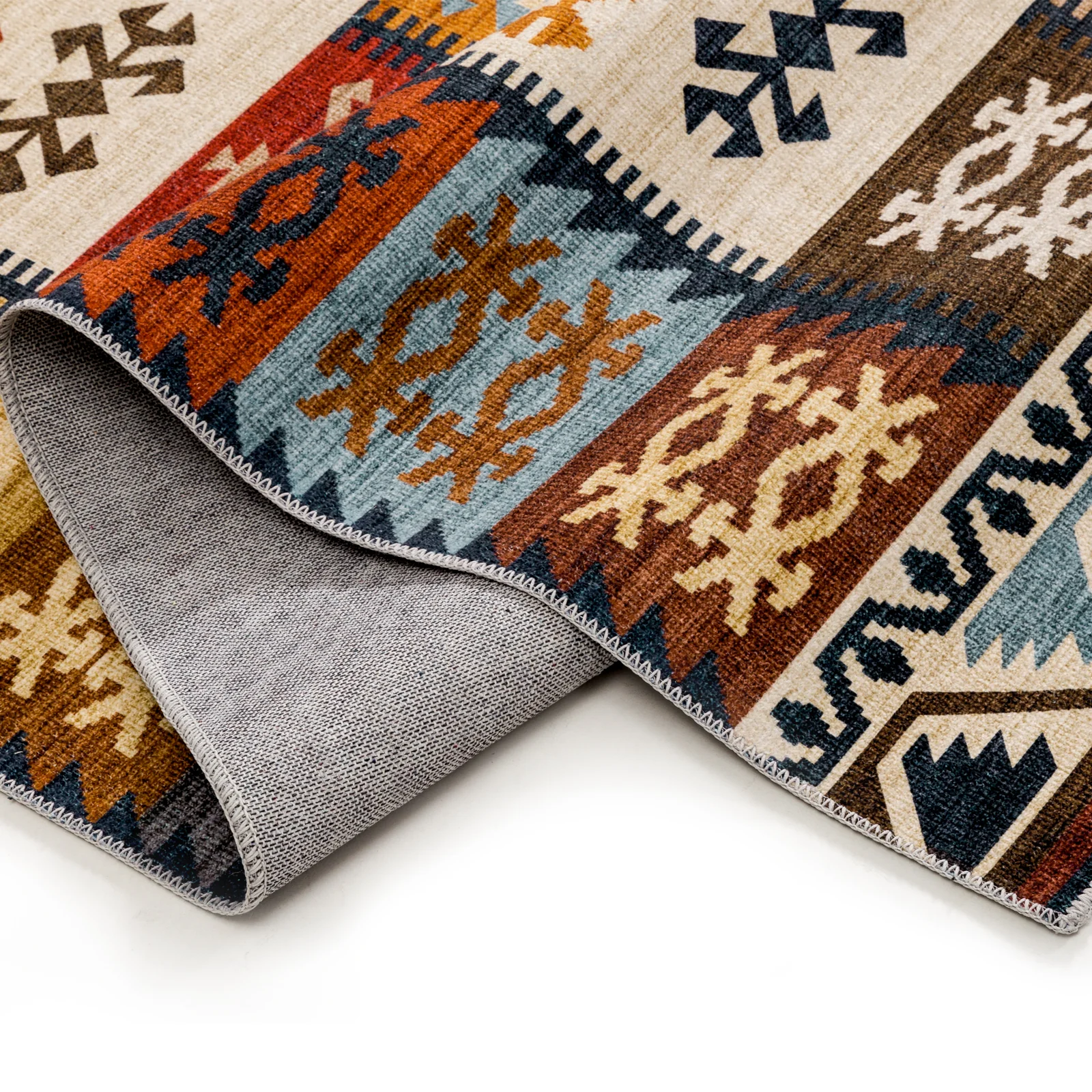 Flash Deal Extra Large Rug Multi Color Soft Diamond Kilim Carpet Beautiful Machine Washable Hallway Runner 5 Size - Image 11