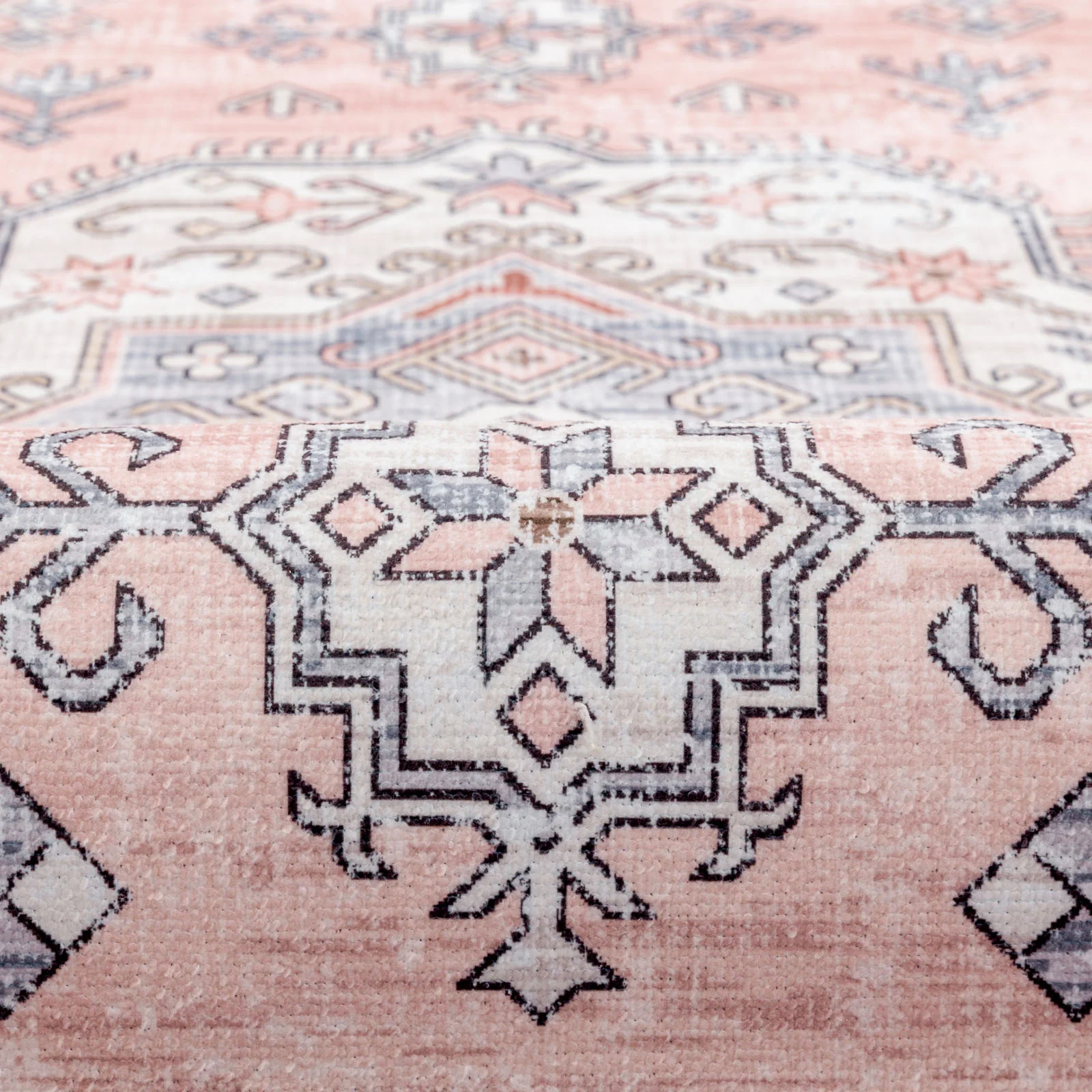 Flash Deal Extra Large Rug Pastels Pink Beautiful Tribal High Traffic Machine Washable Dense Carpet 6 Sizes - Image 11