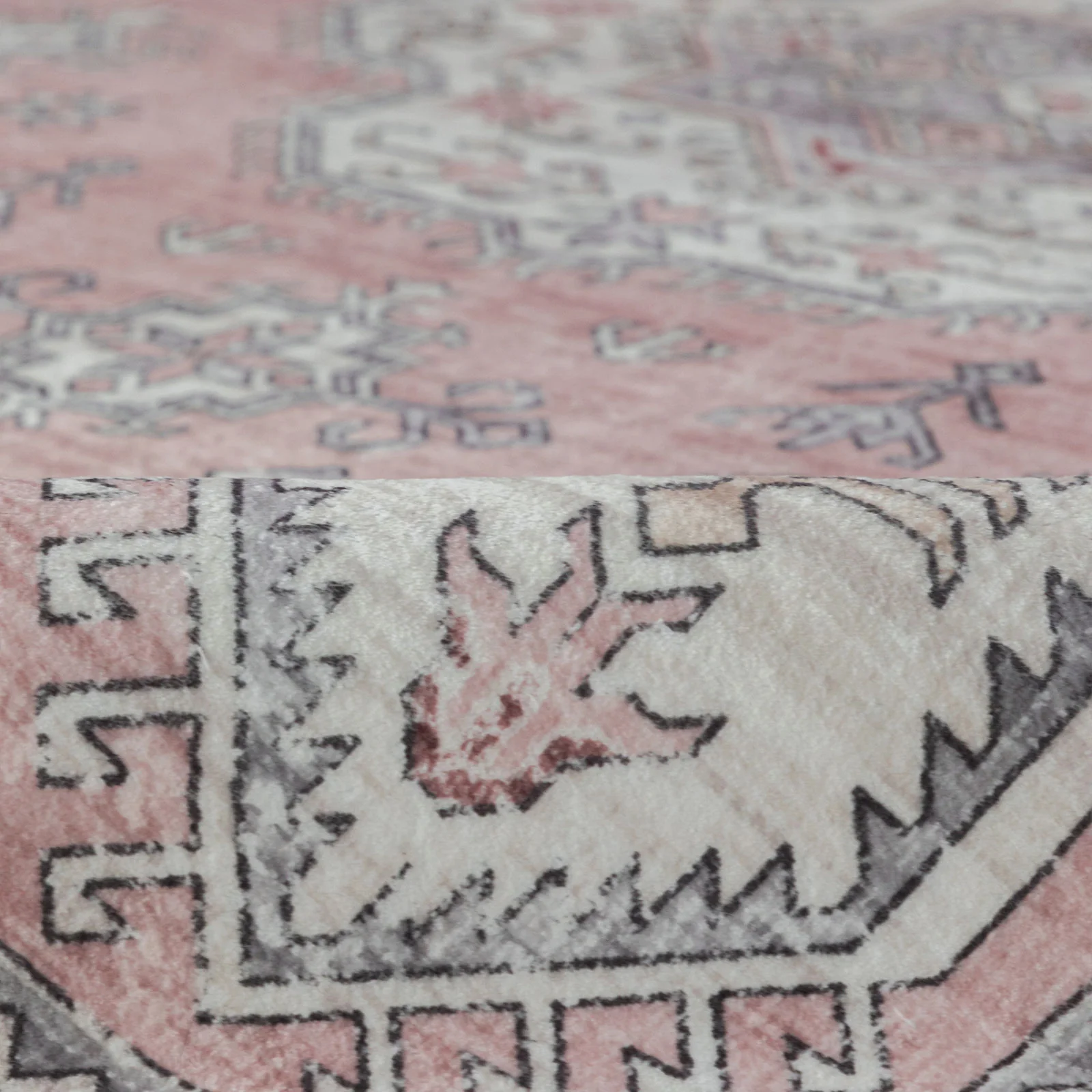 Flash Deal Extra Large Rug Pastels Pink Beautiful Tribal High Traffic Machine Washable Dense Carpet 6 Sizes - Image 14