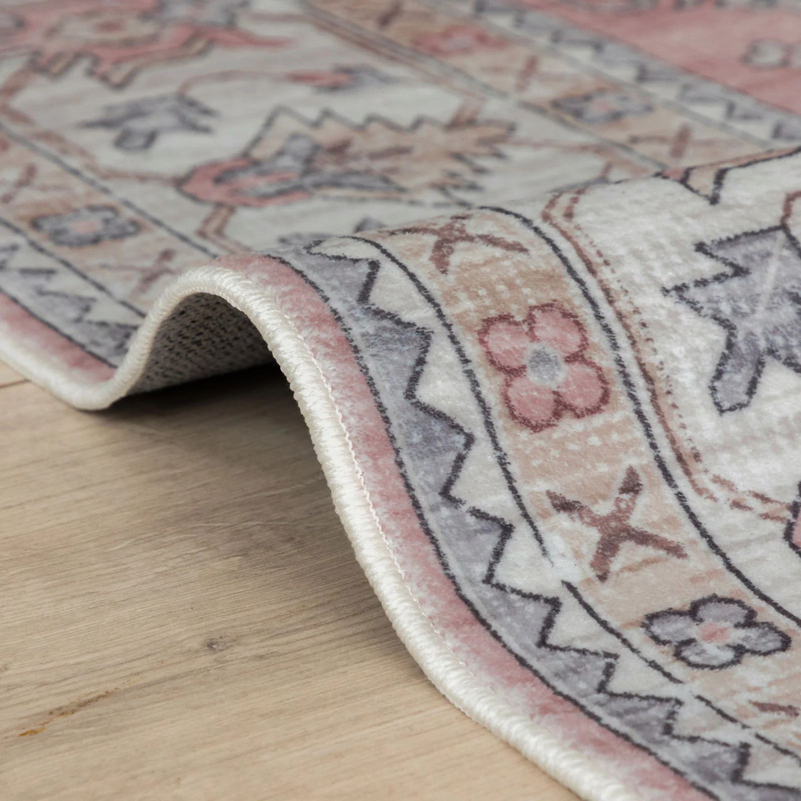 Flash Deal Extra Large Rug Pastels Pink Beautiful Tribal High Traffic Machine Washable Dense Carpet 6 Sizes - Image 15