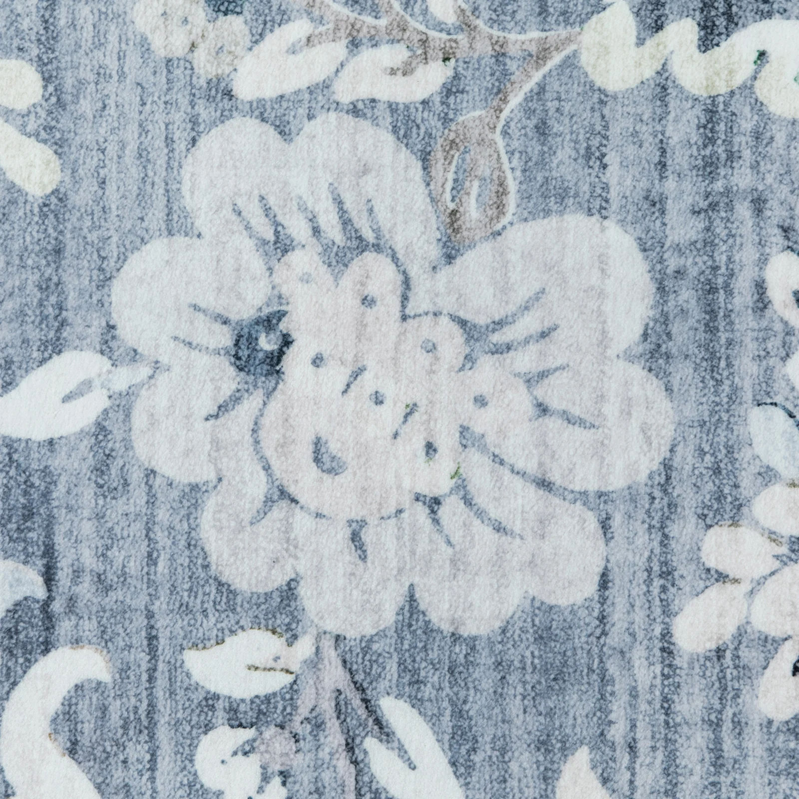 Clearance Extra Large Floor Rug Sky Blue Floral Leaves Lounges Carpet Machine Washable Tropical Mat Non Slip Soft Plush Rugs - Image 19